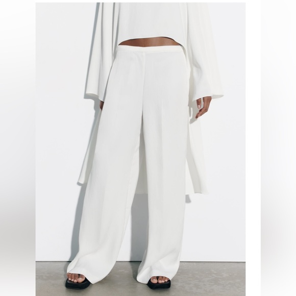 ZARA PALAZZO PANTS - Picture 1 of 8